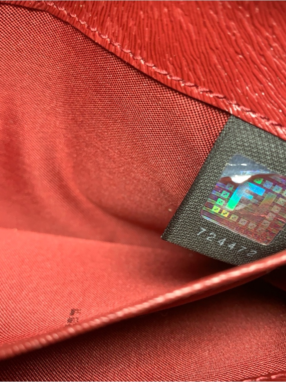 Fendi Red Wallet with Gold Logo - Picture 11 of 17